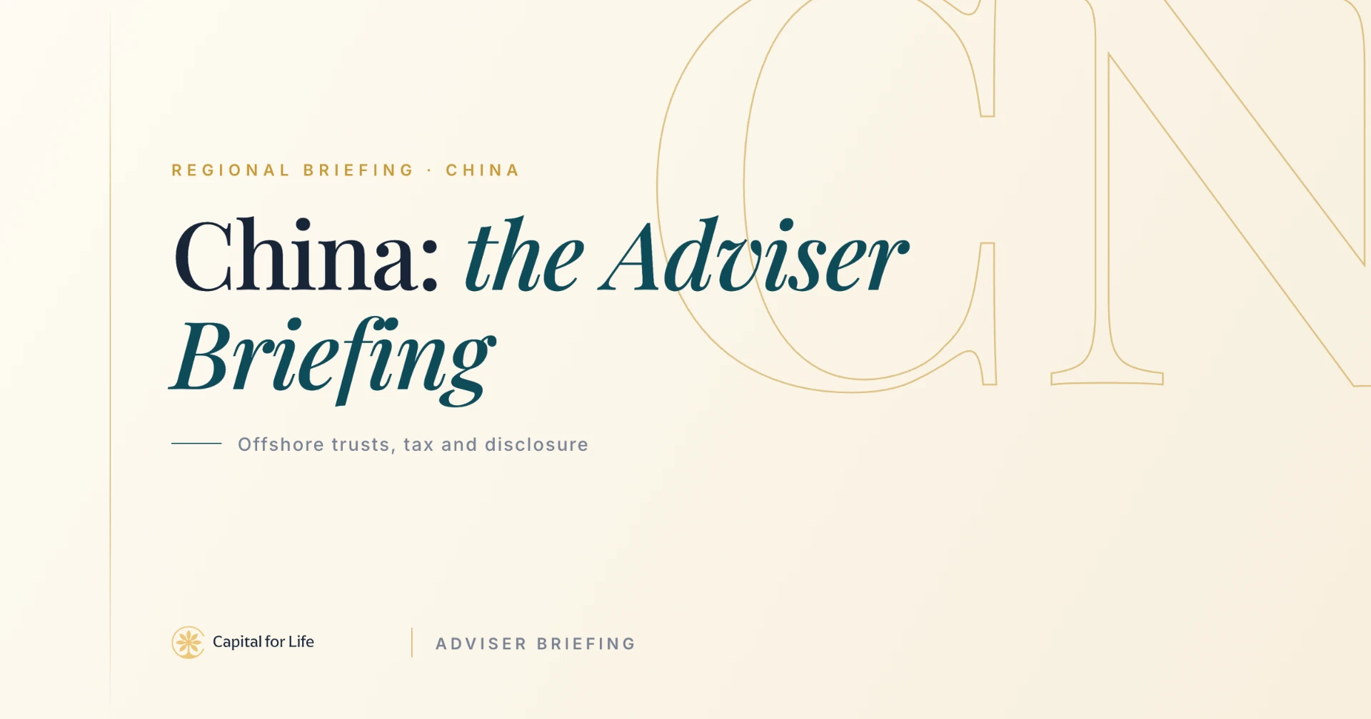 China's 20% Offshore Trust Tax: The 90-Day Window and Where PPLI Genuinely Fits